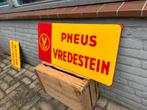 Panneau d'affichage émaillé pour pneus VREDESTEIN, Enlèvement ou Envoi, Utilisé, Panneau publicitaire