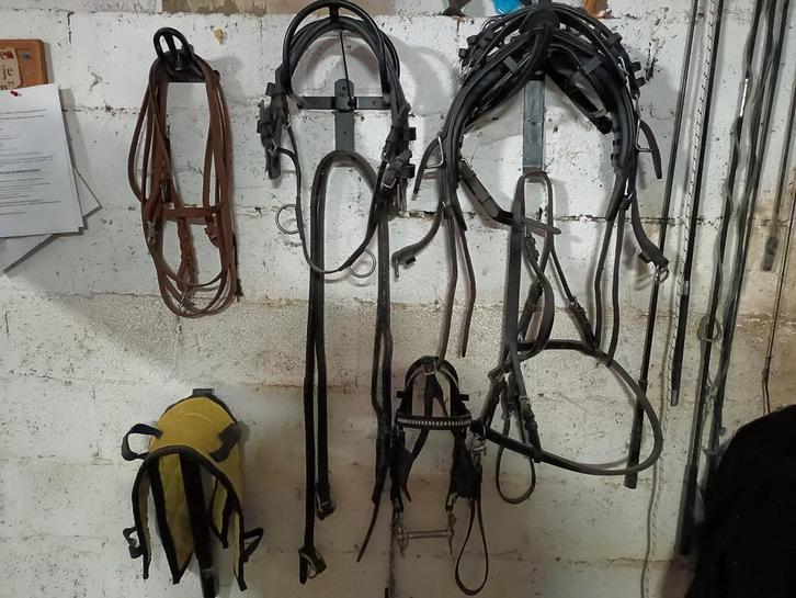 Compleet mentuig grote Shet/A-pony, Dieren en Toebehoren, Paarden en Pony's | Hoofdstellen en Tuigage, Zo goed als nieuw, Ophalen of Verzenden