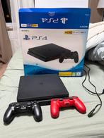 Playstation 4 met 2 controllers, Ophalen, Zo goed als nieuw, Met 2 controllers, Slim