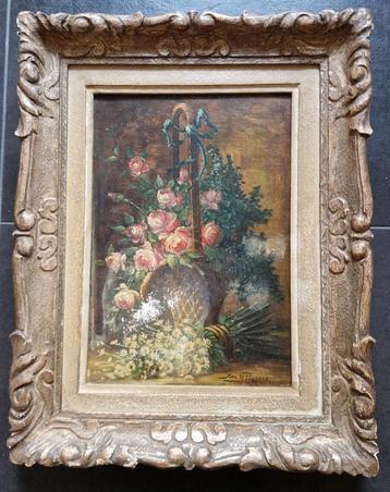 schilderij olieverf op hout Jan H. Peypers Bloemen stilleven beschikbaar voor biedingen