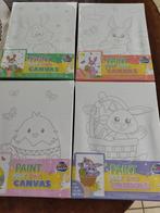 4 schilderijen op canvas voor efs, Hobby en Vrije tijd, Ophalen of Verzenden, Nieuw, Feestartikel