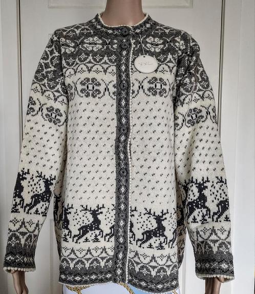 100% Wol Scandinavische Handgemaakte Vest, Kleding | Dames, Truien en Vesten, Nieuw, Wit, Ophalen of Verzenden
