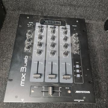 Mixeur/mixeur USB JB SYSTEMS MIX3USB avec port USB, Enlèvement ou Envoi, Comme neuf
