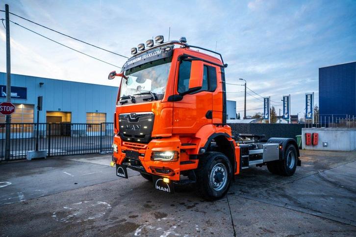 MAN TGS 18.520 BLS 4X4H - 46.020 KM (bj 2024), Auto's, Vrachtwagens, Bedrijf, Te koop, 4x4, Airconditioning, Elektrische ramen