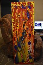 Flames Of Fire-schilderij, Door Joky Kamo 2022 Abstract schi, Ophalen