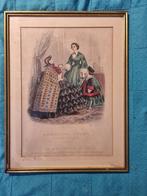 Gravure - Geïllustreerde modeomslag 1861 - nr. 10, Antiek en Kunst, Kunst | Etsen en Gravures, Ophalen