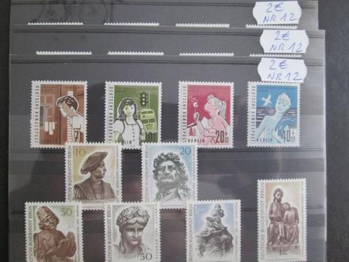 Lot 12 ongestempelde zegels Bundespost Berlin, Postzegels en Munten, Postzegels | Europa | Duitsland, Postfris, BRD, Ophalen