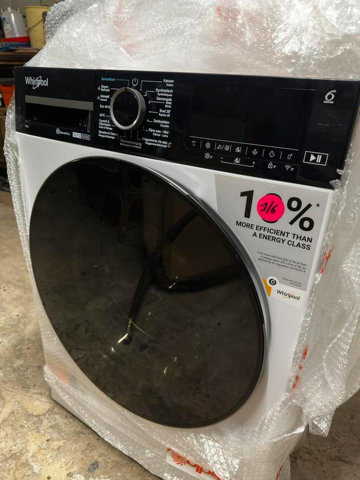 NIEUW! Wasmachine WHIRLPOOL WPM97WADSBE A-10% 9 kg IN VERPAK, Elektronische apparatuur, Wasmachines, Nieuw, Voorlader, 8 tot 10 kg
