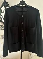 Gilet Chanel noir en laine taille 40, Comme neuf, Noir, Taille 38/40 (M), Chanel