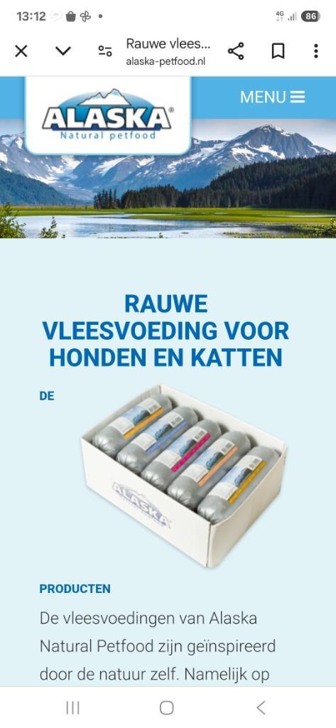 Hondenvoer rauw vlees  Alaska, Dieren en Toebehoren, Dierenvoeding, Hond, Ophalen