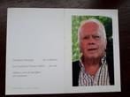 Roger Couchie  Woubrechtegem 1942 + Knokke-Heist 2016, Collections, Images pieuses & Faire-part, Envoi, Image pieuse