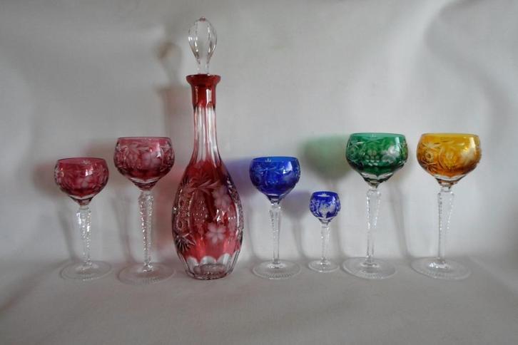 Nachtmann Kristal Decanter Glazen, Antiek en Kunst, Antiek | Glaswerk en Kristal, Ophalen