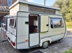 Opgefriste caravan < 750 kg. 2 pers. WC. Bed met lattenbodem, Particulier, Luifel, Rapido
