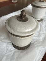 Paire de pots couverts en faïence ancienne, Antiquités & Art, Enlèvement ou Envoi
