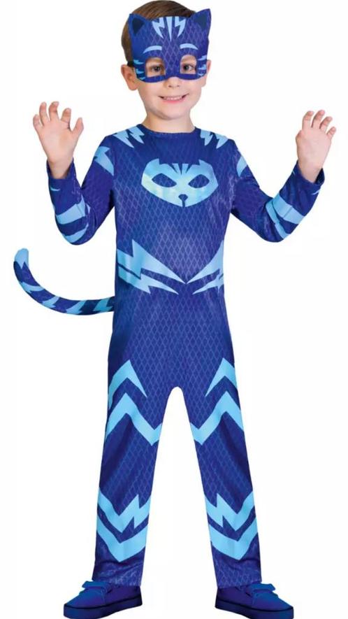 Yoyo Pyjamasques-kostuum 7-9 jaar, Kinderen en Baby's, Kinderkleding | Maat 128, Zo goed als nieuw, Jongen of Meisje, Overige typen