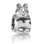 Pandora bedel poesje, Handtassen en Accessoires, Bedels, 1 bedel, Ophalen of Verzenden, Zilver, Pandora