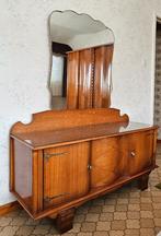kleine vintage dressoir met elegante spiegel, Antiek en Kunst, Ophalen