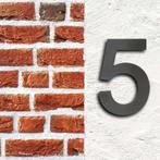 Huisnummer 3D | Antraciet | 5, Tuin en Terras, Brievenbussen, Ophalen of Verzenden, Nieuw, Staal