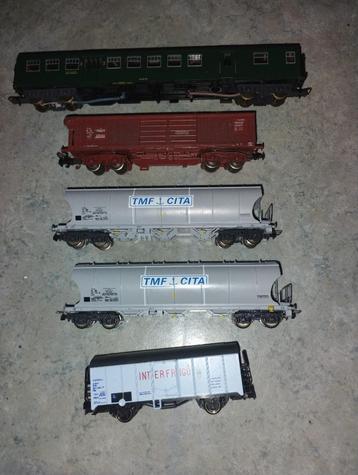 Lot wagons SNCB/NMBS  Lima Jouef Liliput beschikbaar voor biedingen