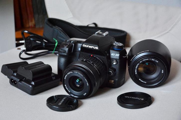 Kit appareil photo numérique Olympus E-30, TV, Hi-fi & Vidéo, Appareils photo numériques, Comme neuf, Reflex miroir, Olympus, 4 à 7 fois