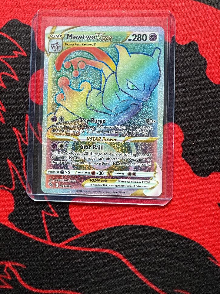 Pokémon Mewtwo VSTAR (PGO 079) Pokémon GO, Hobby en Vrije tijd, Verzamelkaartspellen | Pokémon, Zo goed als nieuw, Losse kaart