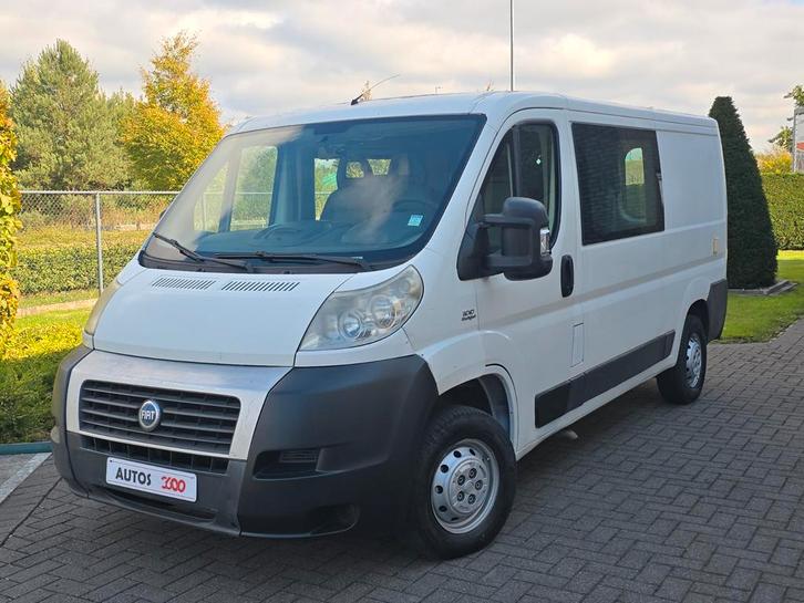 Fiat ducato dubbelcabine MOBILHOME lichte vracht/garantie, Auto's, Bestelwagens en Lichte vracht, Bedrijf, Radio, Trekhaak, Fiat
