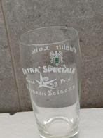 Oud glas uit de Brasserie LOIX in Flobecq. EXTRA SPECIAAL, Ophalen of Verzenden, Zo goed als nieuw, Glas of Glazen, Overige merken