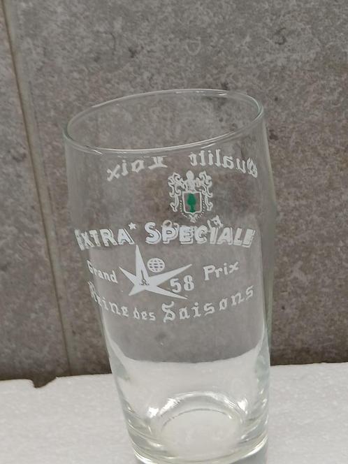Oud glas uit de Brasserie LOIX in Flobecq. EXTRA SPECIAAL, Verzamelen, Biermerken, Zo goed als nieuw, Glas of Glazen, Overige merken