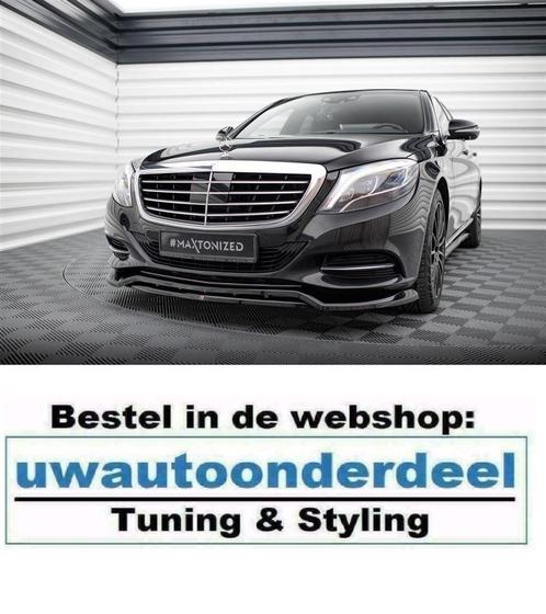 Maxton Design Spoiler Splitter Lip Voor S Klasse W222, Auto diversen, Tuning en Styling, Verzenden