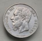5 Francs. 1876   Leopold ll, Postzegels en Munten, Munten | België, Ophalen of Verzenden, Losse munt, Zilver