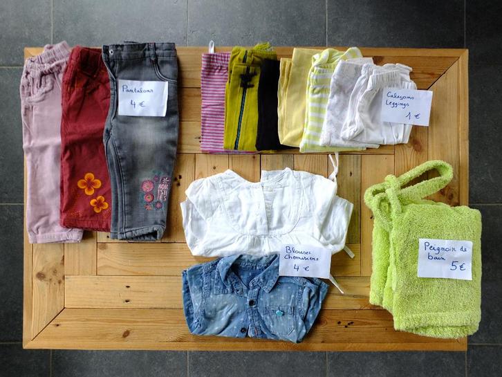 Vêtements enfants, taille 9 mois - 12 mois / 1 an - 74 cm, Kinderen en Baby's, Babykleding | Maat 74, Gebruikt, Meisje, Ophalen of Verzenden