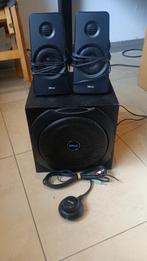 Enceinte + Subwoofer TRUST, Autres marques, Subwoofer, 60 à 120 watts, Comme neuf