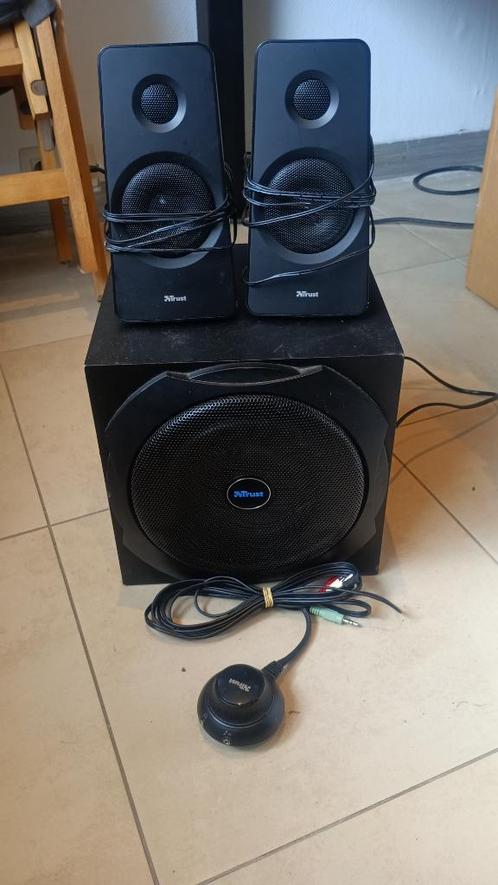 TRUST-luidspreker + subwoofer, Audio, Tv en Foto, Luidsprekerboxen, Zo goed als nieuw, Subwoofer, 60 tot 120 watt, Overige merken