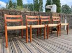 Niels Otto Moller set van 4 model 84, Comme neuf, Quatre, Bois, Vintage