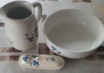 Art deco lampetstel/wasstel in porselein uit de jaren 1950., Antiek en Kunst, Curiosa en Brocante, Ophalen