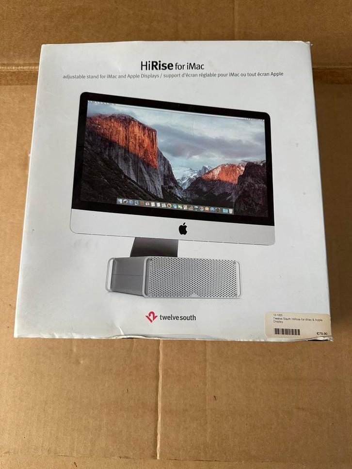 Twelve South HiRise Standaard/Verhoger voor iMac & Apple, Informatique & Logiciels, Apple Desktops, Comme neuf, iMac, Enlèvement