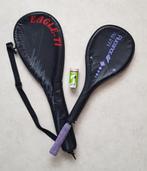 Lot de 2 raquettes et 2 balles de squash, Sport en Fitness, Squash, Ophalen, Gebruikt, Racket, Met hoes