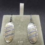 Tweekleurige bungelende oorbellen, sterling zilver, Hangers, Nieuw, Ophalen of Verzenden, Zilver