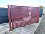 Poort in staal, Tuin en Terras, Ophalen, Zo goed als nieuw, Staal