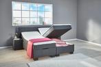 OPBERGRUIMTE! 180 x 200cm met Topper hoofdbord nachtkastjes!, Opbergruimte, hoofdsteun verstelbaar in 5 niveaus, Incl. Topper