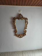 Grote Rococo-Barok verguld houten kuifspiegel, Antiek en Kunst, Ophalen of Verzenden, 50 tot 100 cm, Minder dan 100 cm
