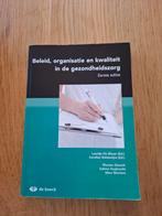 Beleid, organisatie en kwaliteit in de gezondheidszorg, Ophalen of Verzenden, Zo goed als nieuw, Nederlands, De Bleser