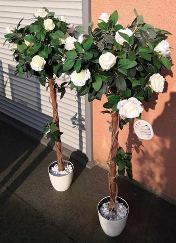 Kunstbloemen rozenboompjes met ledverlichting huwelijk 