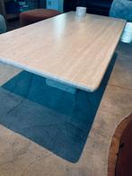 Table basse en travertin italien vintage, Maison & Meubles, Enlèvement, Utilisé, Rectangulaire, Midcentury modern
