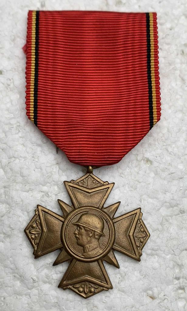 Medaille, Veteranen Koning Albert 1, Verfraaid kruis, WOI, Verzamelen, Militaria | Algemeen, Landmacht, Lintje, Medaille of Wings