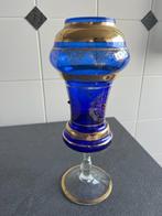 BLAUW GLAZEN VAAS, Ophalen