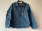 Blauw hemdje met lange mouwen - maat 116, C&A, Overhemd of Blouse, Ophalen of Verzenden, Zo goed als nieuw