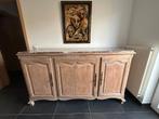 Buffet en chêne + tablette marbre, Joli meuble massif, avec ou sans tablette couvrant le dessus, Enlèvement ou Envoi, 150 à 200 cm