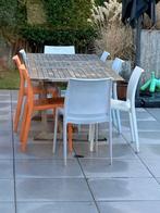 Tuintafel in teak, Tuin en Terras, Tuintafels, Ophalen, Gebruikt, Rechthoekig, Teakhout