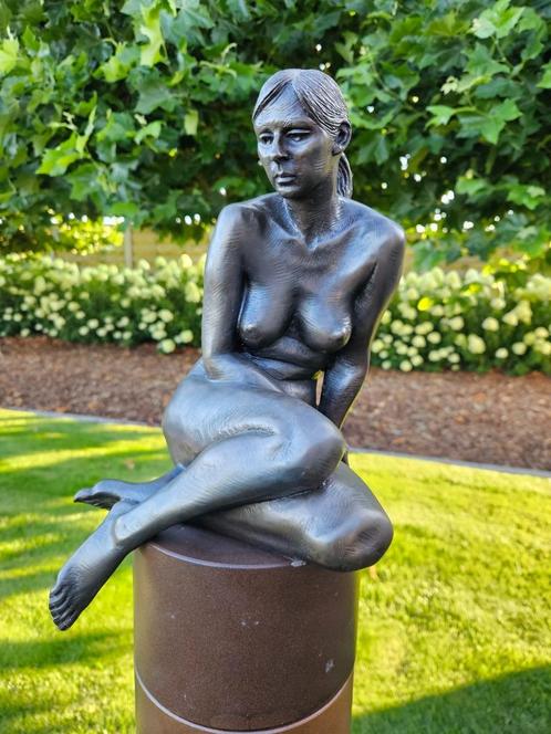 Duriez Irénée zittend naakt brons 'Karen' > beelden gevraagd, Antiek en Kunst, Kunst | Beelden en Houtsnijwerken, Ophalen of Verzenden
